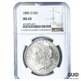 1885-O Morgan Silver Dollar NGC MS63