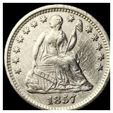 1857-O Silver Seated Liberty Half Dime  CLOSELY U