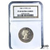 1981-S Susan B. Anthony Dollar NGC PF69 Ultra Came