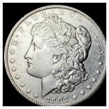 1904 Silver Morgan Dollar CLOSELY  UNCIRCULATED