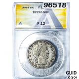 1899-S Barber Half Dollar ANACS F12