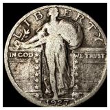 1927-S Silver Standing Liberty Quarter  LIGHTLY C