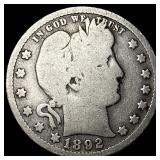 1892-O Silver Barber Quarter NICELY  CIRCULATED