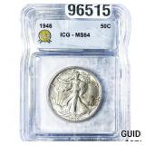 1946 Walking Liberty Half Dollar ICG MS64