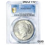 1922 Silver Peace Dollar PCGS MS63