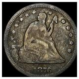 1876 Seated Liberty Quarter LIGHTLY  CIRCULATED