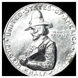 1920 Silver Pilgrim Tercentenary Half Dollar  UNC