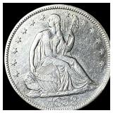 1858 Seated Liberty Half Dollar CLOSELY  UNCIRCUL
