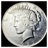 1927-D Peace Silver Dollar CHOICE BU