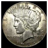 1935 Silver Peace Dollar CLOSELY UNCIRCULATED
