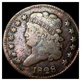 1828 Classic Head Half Cent LIGHTLY CIRCULATED