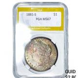 1881-S Morgan Silver Dollar PGA MS67