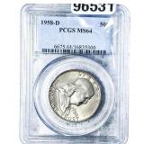 1958-D Franklin Half Dollar PCGS MS64