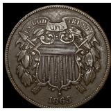 1865 Two-Cent Piece CLOSELY UNCIRCULATED