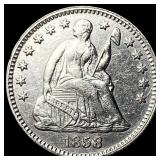 1858 Silver Seated Liberty Half Dime  UNCIRCULATE