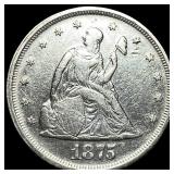 1875 Silver Twenty Cents CHOICE AU