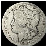 1884-CC Silver Morgan Dollar LIGHTLY  CIRCULATED