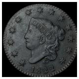 1822 Coronet Head Large Cent LIGHTLY  CIRCULATED