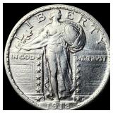1918 Silver Standing Liberty Quarter  UNCIRCULATE