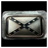 1oz .999 Fine Silver Bar Flag Design HIGH  GRADE