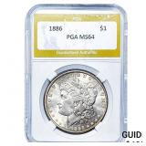 1886 Morgan Silver Dollar PGA MS64