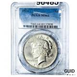 1924 Silver Peace Dollar PCGS MS64