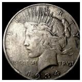 1934-D Silver Peace Dollar CLOSELY UNCIRCULATED