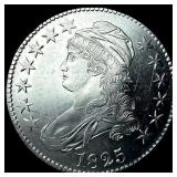 1825 Silver Capped Bust Half Dollar CHOICE AU