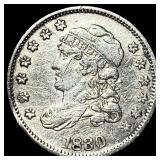 1830 Silver Capped Bust Half Dime CHOICE AU
