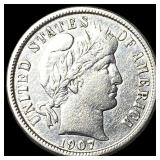 1907-O Silver Barber Dime CLOSELY  UNCIRCULATED