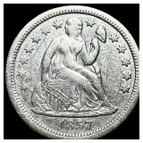 1857 Silver Seated Liberty Dime NEARLY  UNCIRCULA