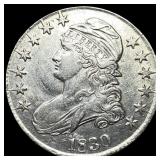 1830 Silver Capped Bust Half Dollar CHOICE AU