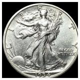 1934-S Silver Walking Liberty Half Dollar  NEARLY