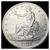 1877-S Silver Trade Dollar CHOICE AU