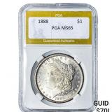 1888 Morgan Silver Dollar PGA MS65