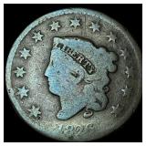 1826 Coronet Head Large Cent NICELY  CIRCULATED