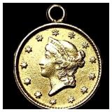 1853 Gold $1 Liberty Head Type 1 HIGH GRADE