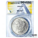 1884-O Morgan Silver Dollar ANACS MS62
