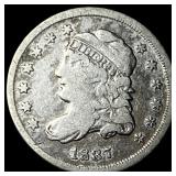 1837 Capped Bust Silver Half Dime LIGHTLY  CIRCUL
