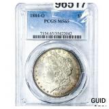 1884-O Morgan Silver Dollar PCGS MS65
