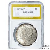 1878-CC Morgan Silver Dollar PGA MS64