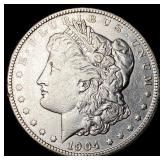 1904 Silver Morgan Dollar CHOICE AU