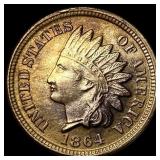 1864 Indian Head Cent CHOICE AU