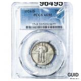 1924-D Standing Liberty Quarter PCGS AU55