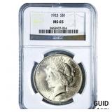 1923 Silver Peace Dollar NGC MS65