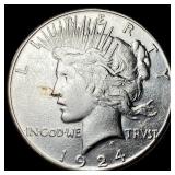 1924-S Peace Silver Dollar CLOSELY  UNCIRCULATED