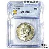 1970-D Kennedy Half Dollar ICG MS66