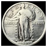 1917 Type 2 Standing Liberty Quarter LIGHTLY  CIR