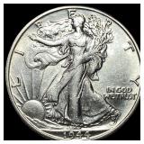 1944-S Silver Walking Liberty Half Dollar  CHOICE