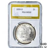 1899-O Morgan Silver Dollar PGA MS66